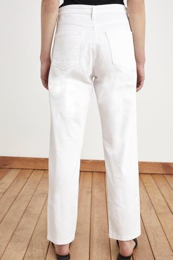 Moda Tutkusu Boru Paça Jean Pantolon