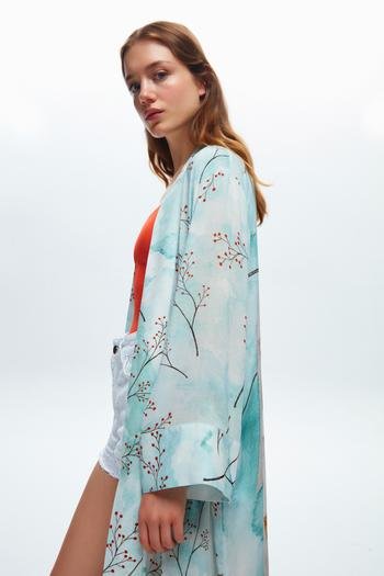 adL& For Art Robin'in Düş Bahçesi Kimono