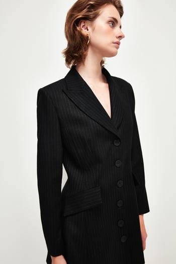 Düğmeli Ceket Elbise