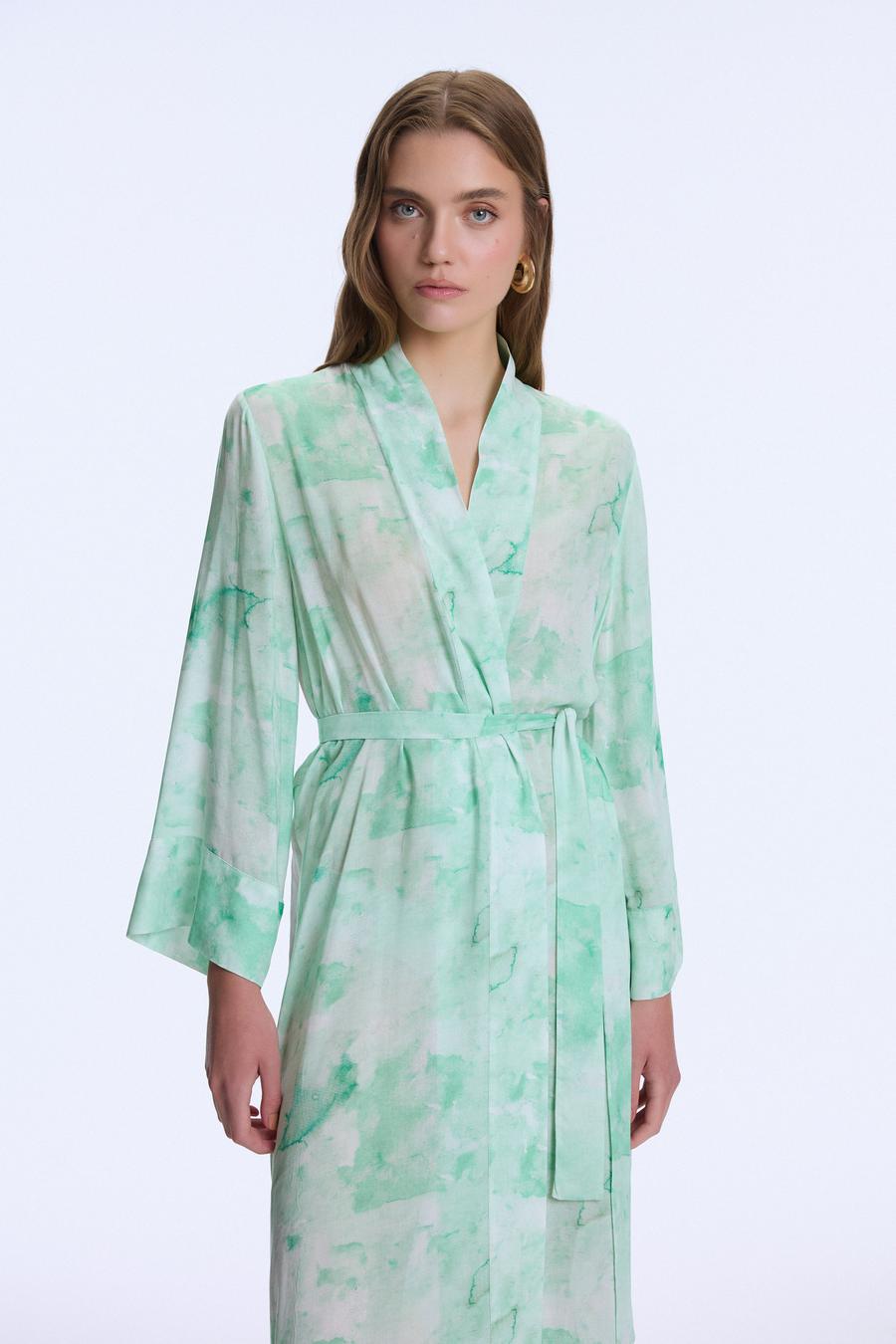Sana Dair Desenli Kimono_3