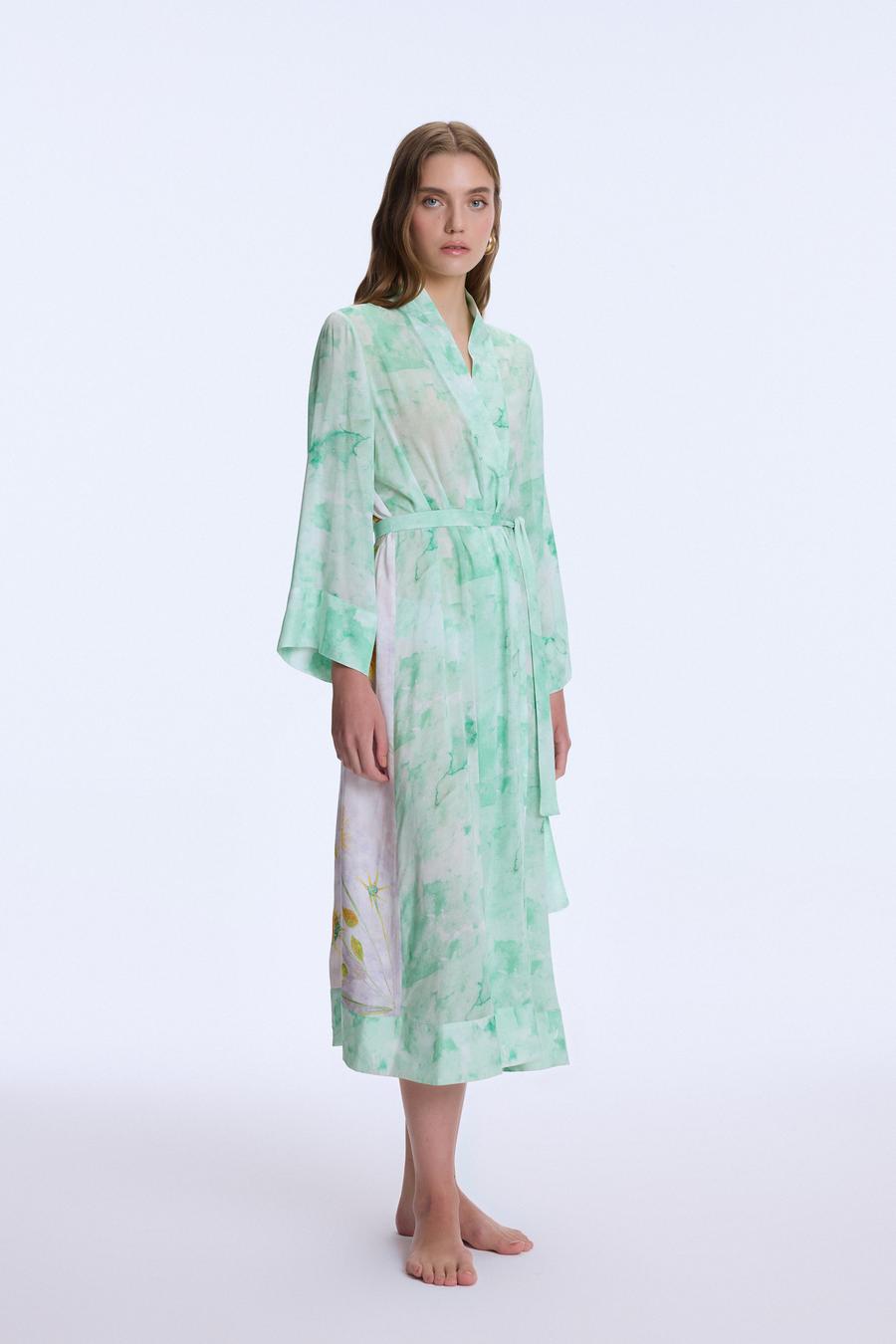 Sana Dair Desenli Kimono_2