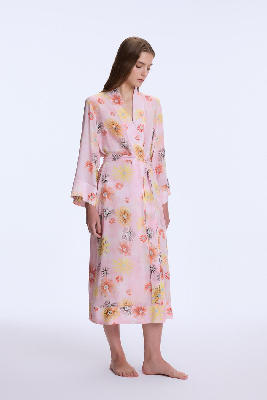 Renk Mevsimi Desenli Kimono_4