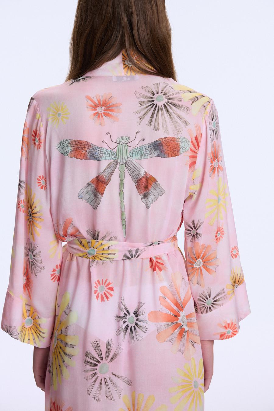 Renk Mevsimi Desenli Kimono_5