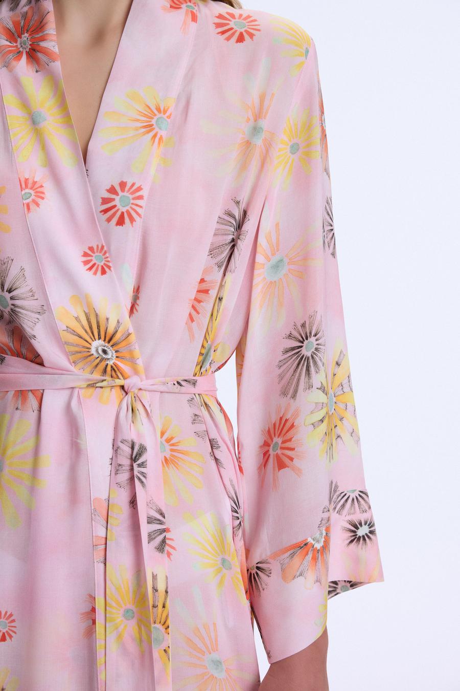 Renk Mevsimi Desenli Kimono_3