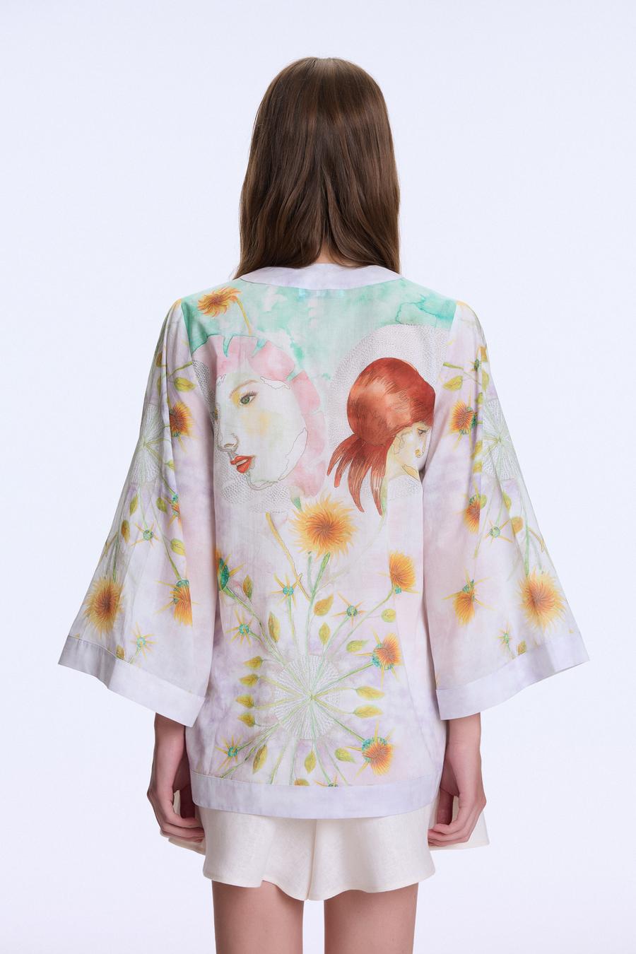 Sana Dair Desenli Kimono_6