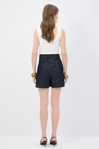 Cepli Denim Şort