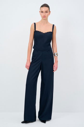 Moda Tutkusu Kolsuz Tencel Bluz