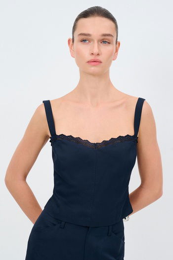 Moda Tutkusu Kolsuz Tencel Bluz