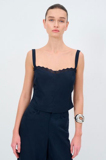 Moda Tutkusu Kolsuz Tencel Bluz