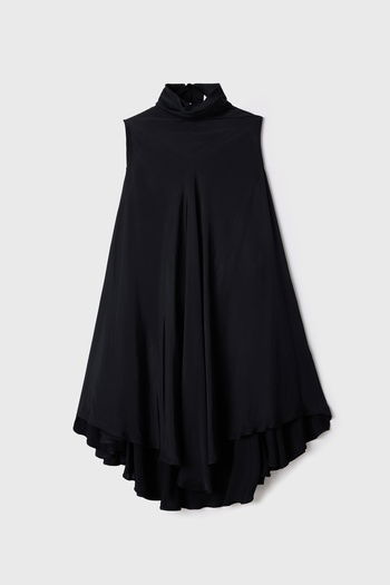 Moda Tutkusu Saten Dökümlü Elbise
