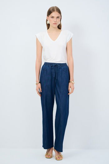 Bol Paça Denim Pantolon