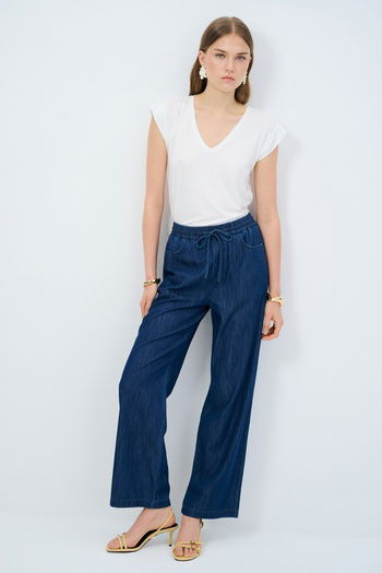 Bol Paça Denim Pantolon