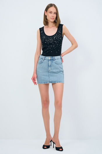 Mini Denim Etek