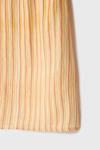Halter Yaka Keten Elbise